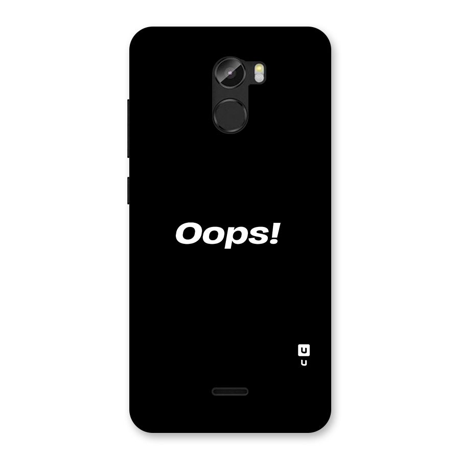 Just Oops Back Case for Gionee X1
