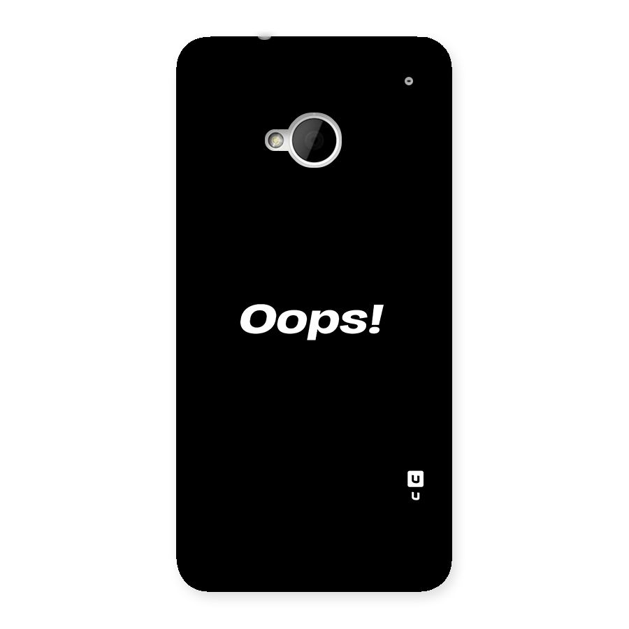 Just Oops Back Case for HTC One M7