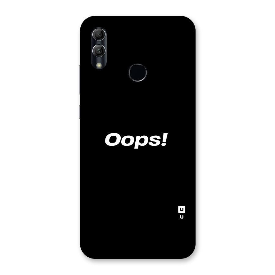 Just Oops Back Case for Honor 10 Lite