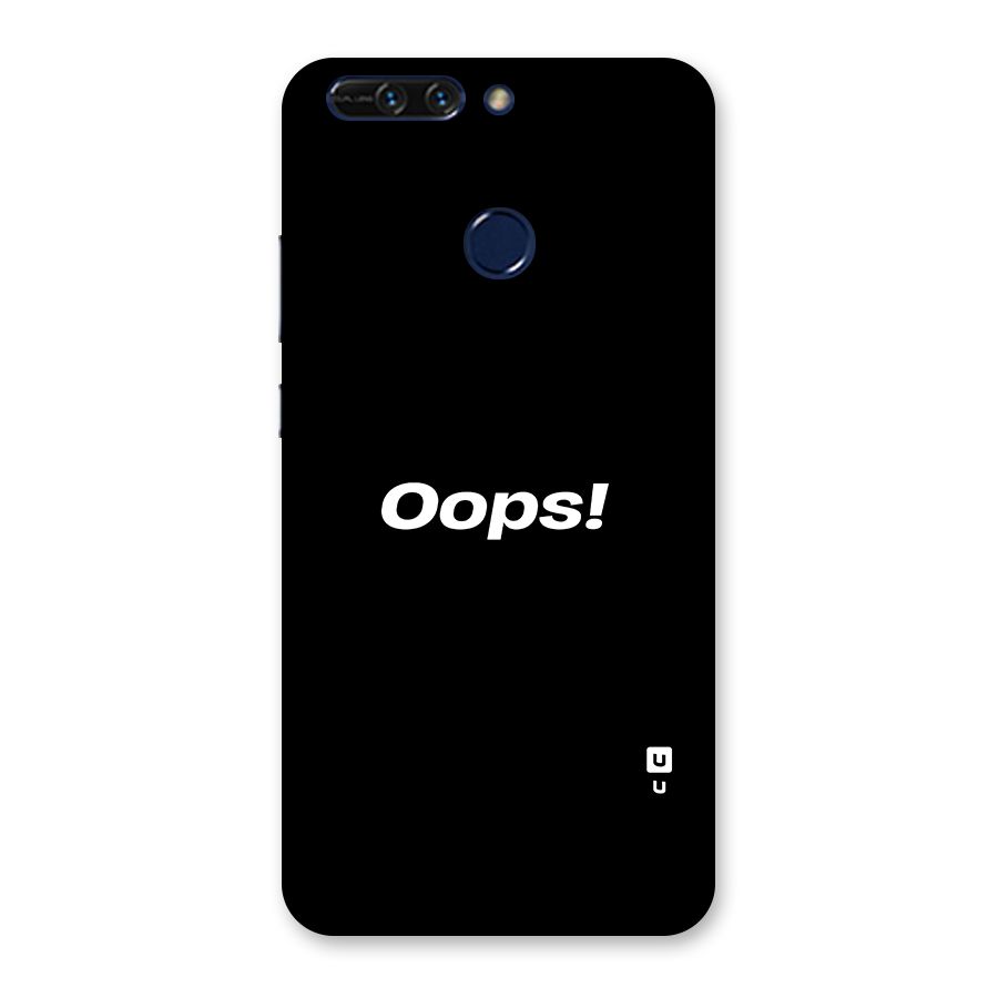 Just Oops Back Case for Honor 8 Pro