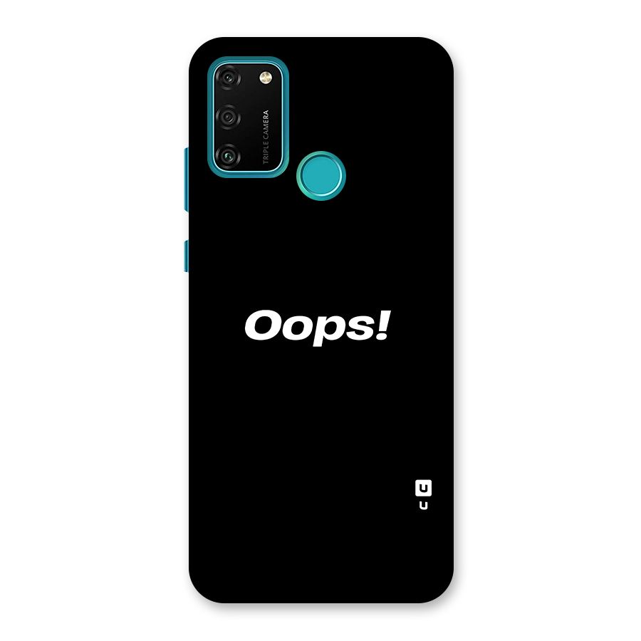 Just Oops Back Case for Honor 9A