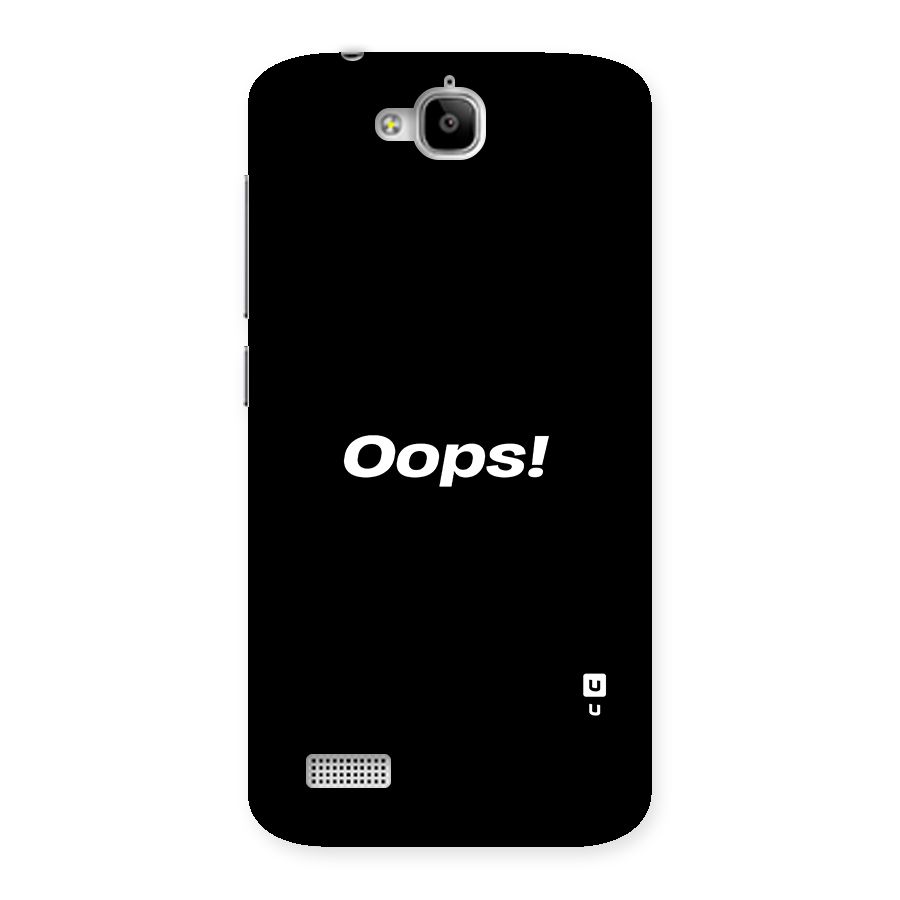 Just Oops Back Case for Honor Holly