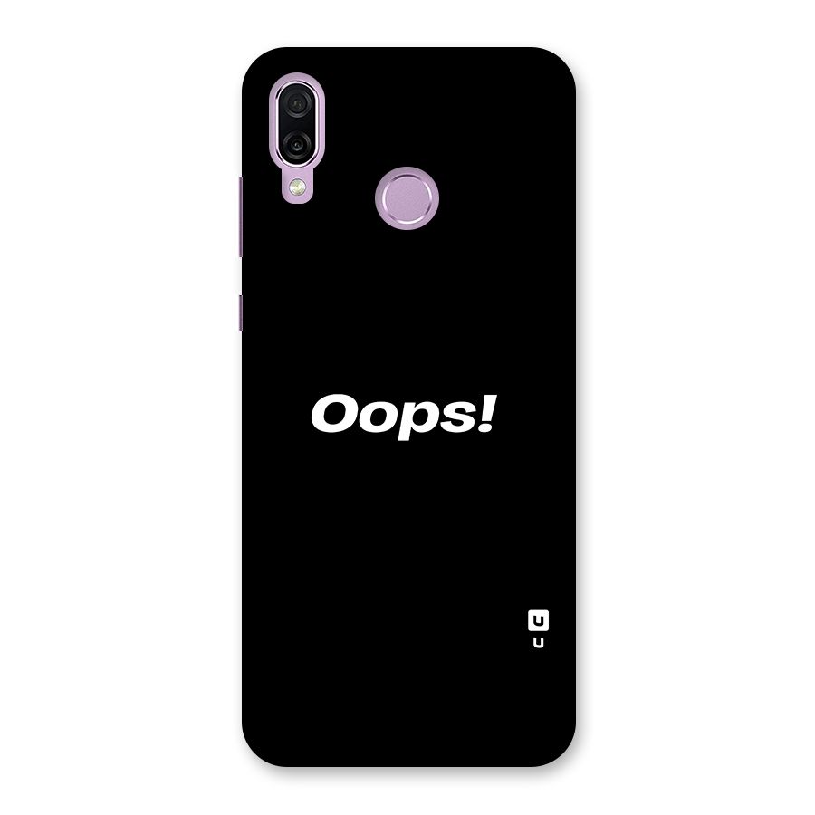 Just Oops Back Case for Honor Play
