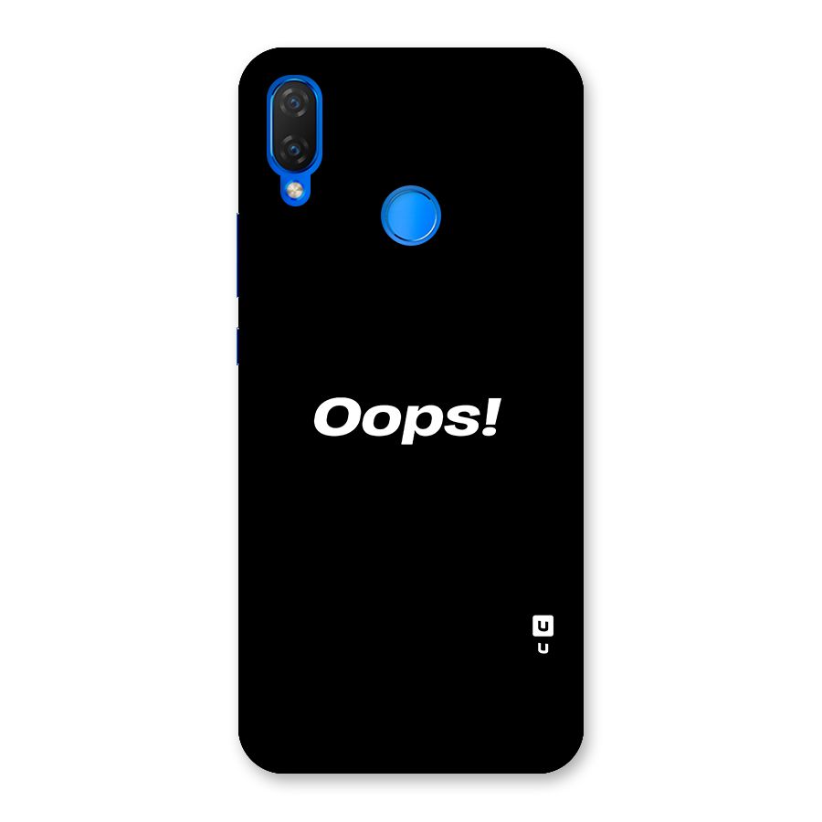 Just Oops Back Case for Huawei P Smart+