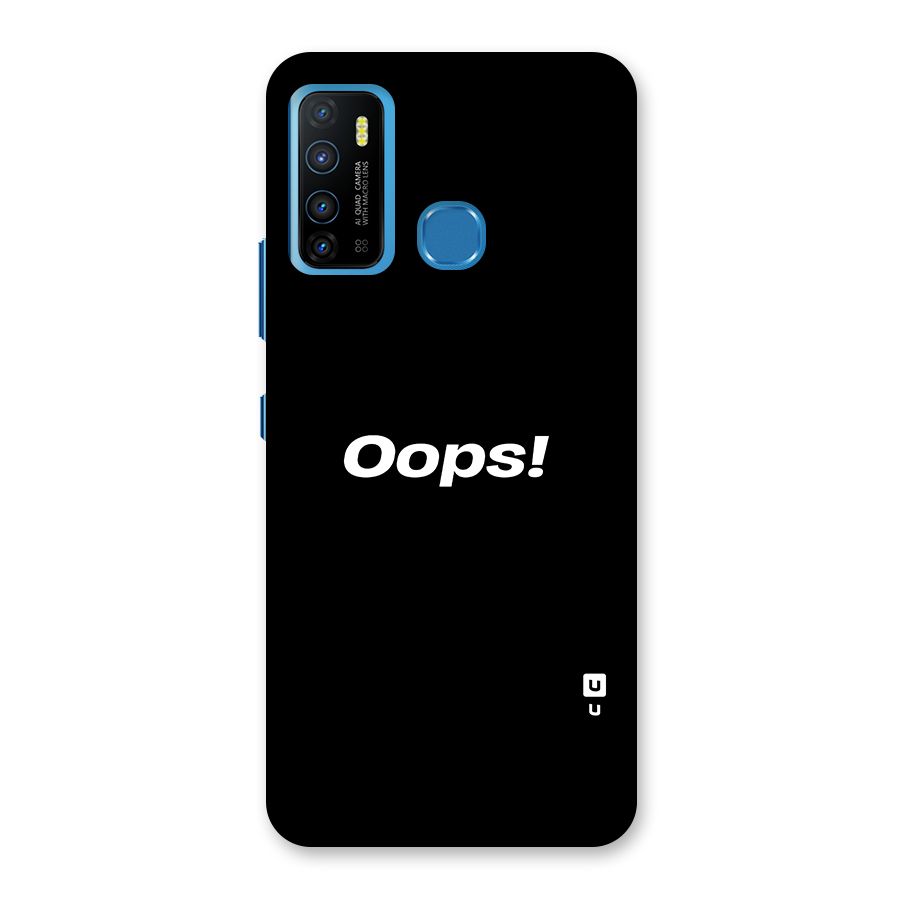 Just Oops Back Case for Infinix Hot 9