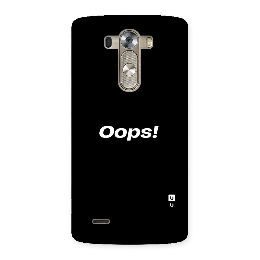 Just Oops Back Case for LG G3