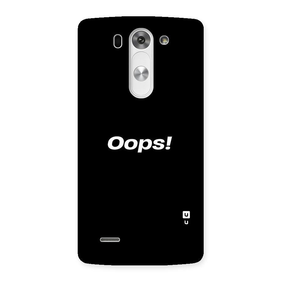 Just Oops Back Case for LG G3 Mini