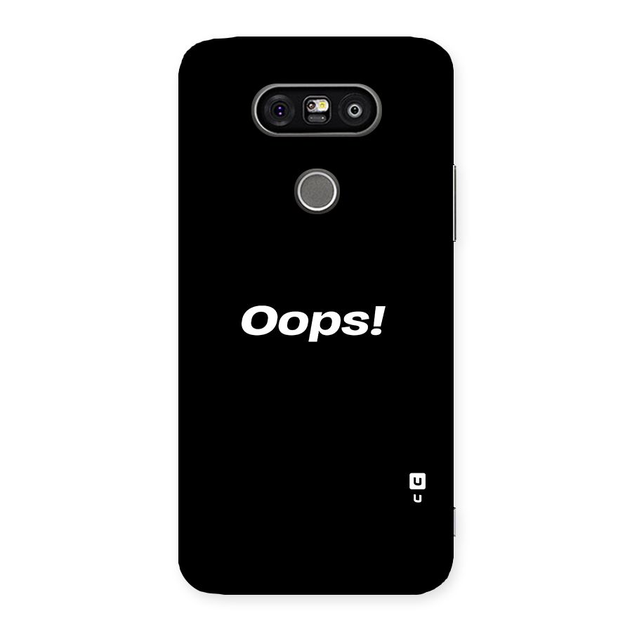 Just Oops Back Case for LG G5