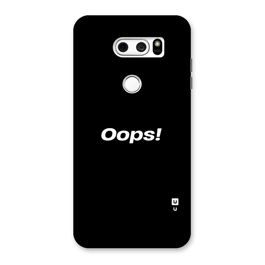 Just Oops Back Case for LG V30