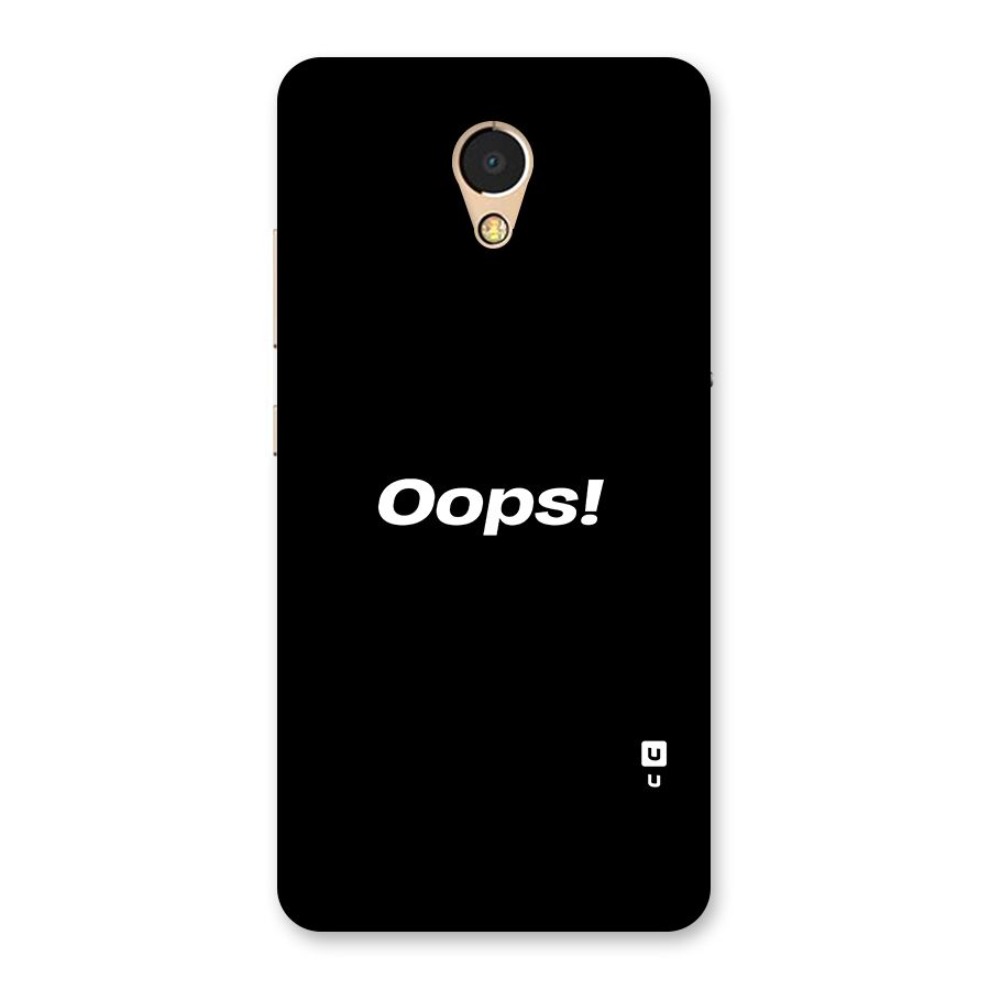 Just Oops Back Case for Lenovo P2