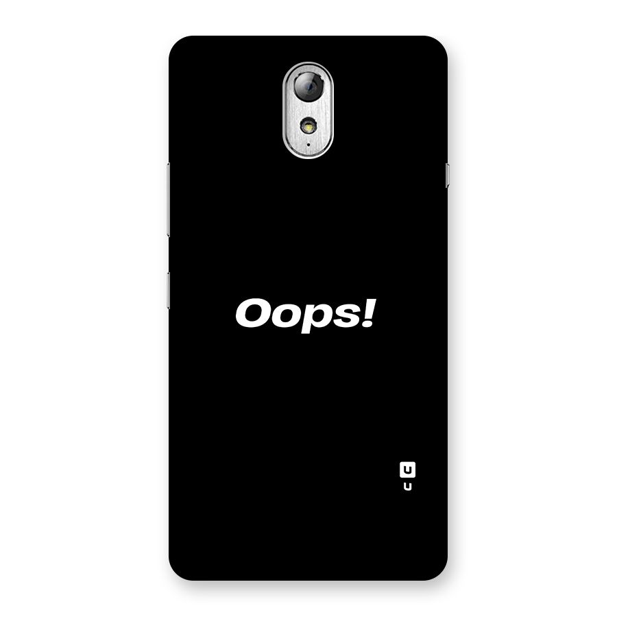 Just Oops Back Case for Lenovo Vibe P1M