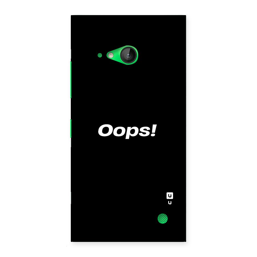 Just Oops Back Case for Lumia 730