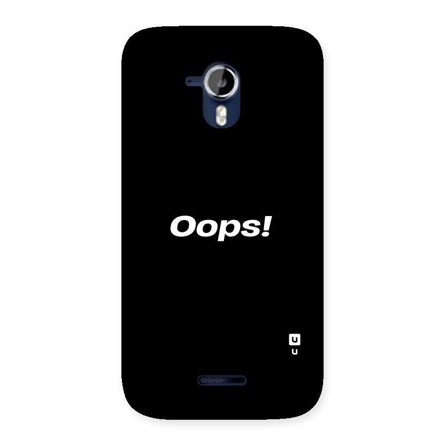 Just Oops Back Case for Micromax Canvas Magnus A117