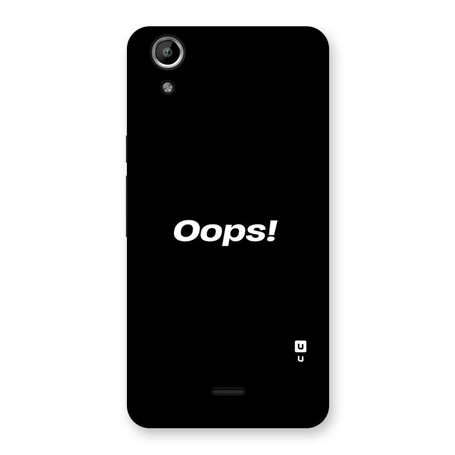 Just Oops Back Case for Micromax Canvas Selfie Lens Q345