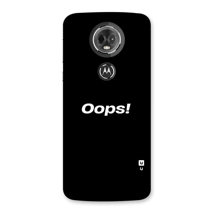 Just Oops Back Case for Moto E5 Plus