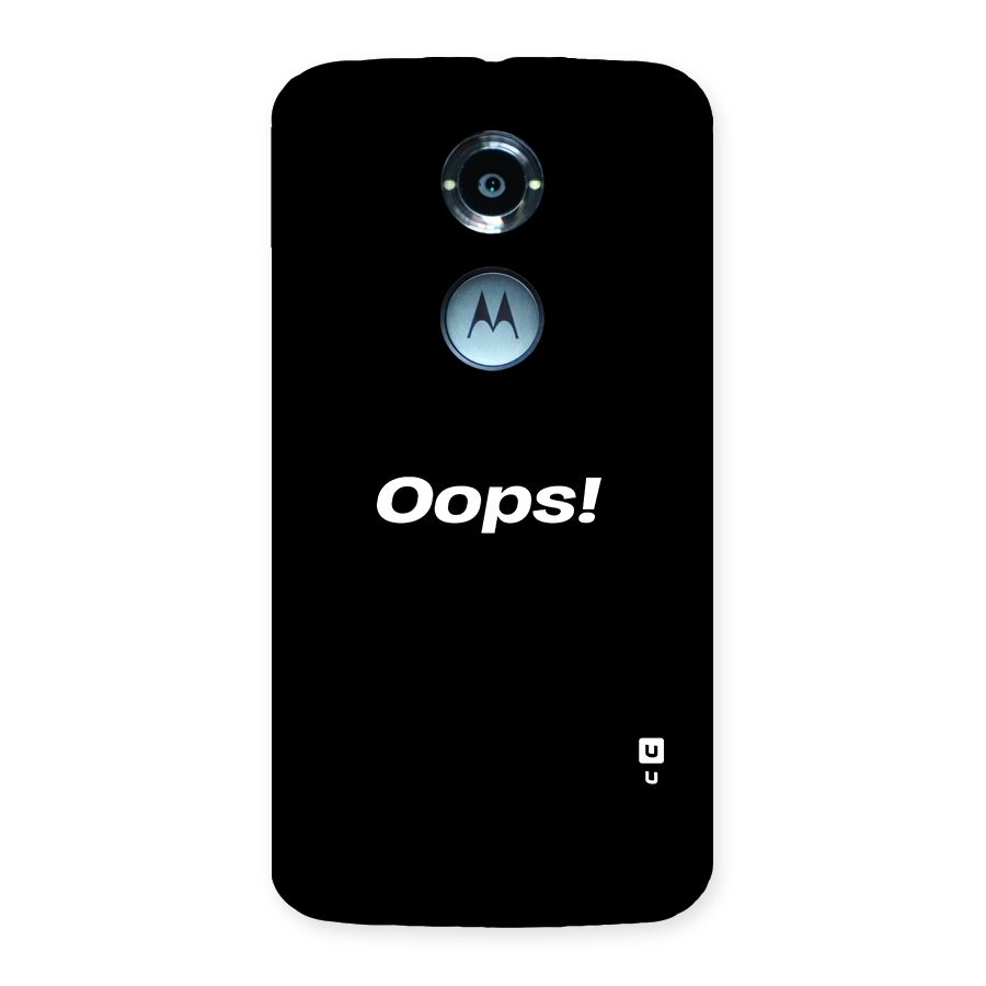 Just Oops Back Case for Moto X 2nd Gen