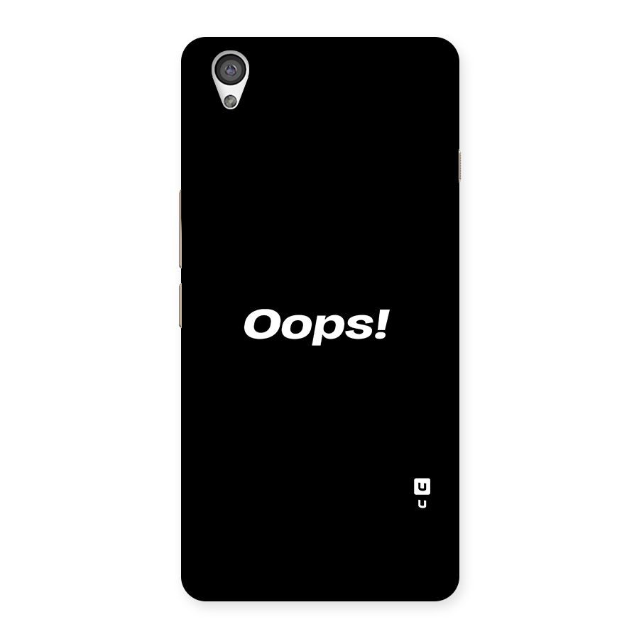 Just Oops Back Case for OnePlus X