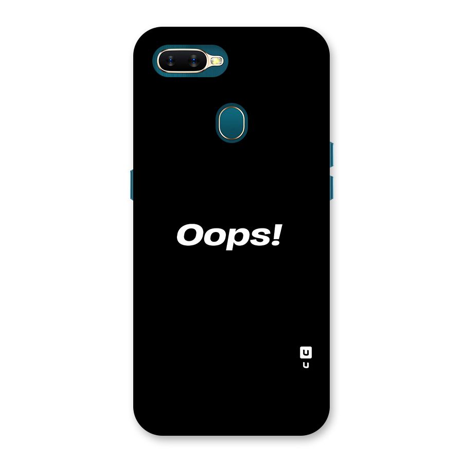 Just Oops Back Case for Oppo A12s