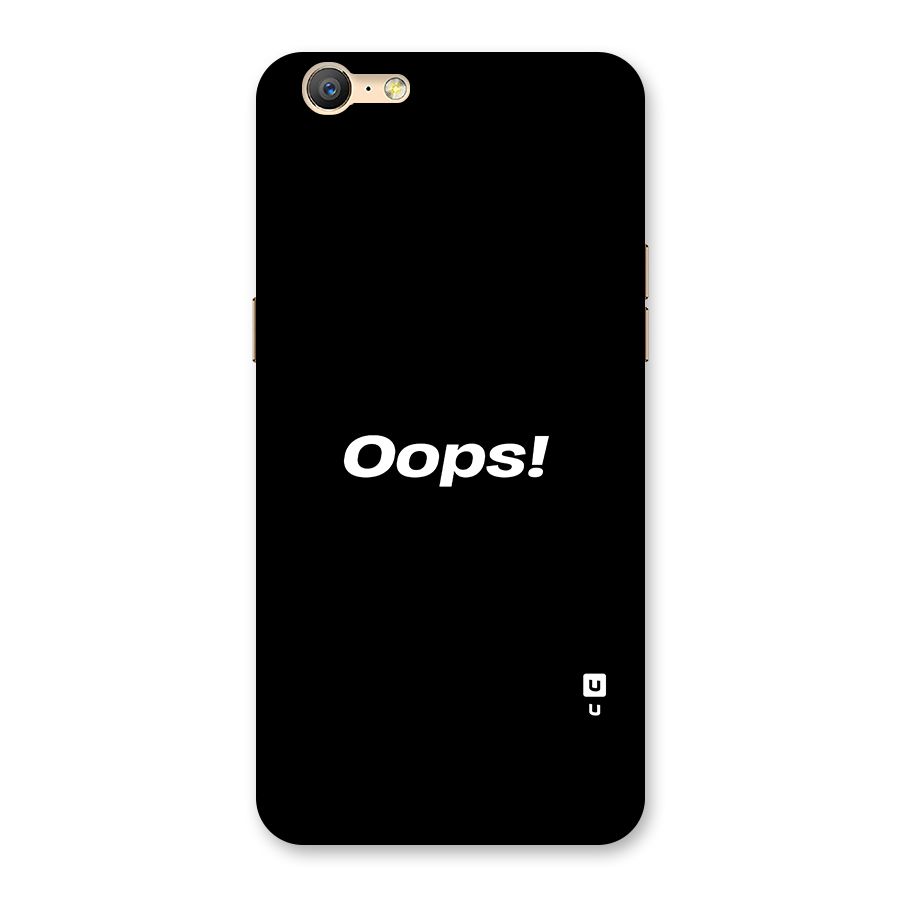 Just Oops Back Case for Oppo A39