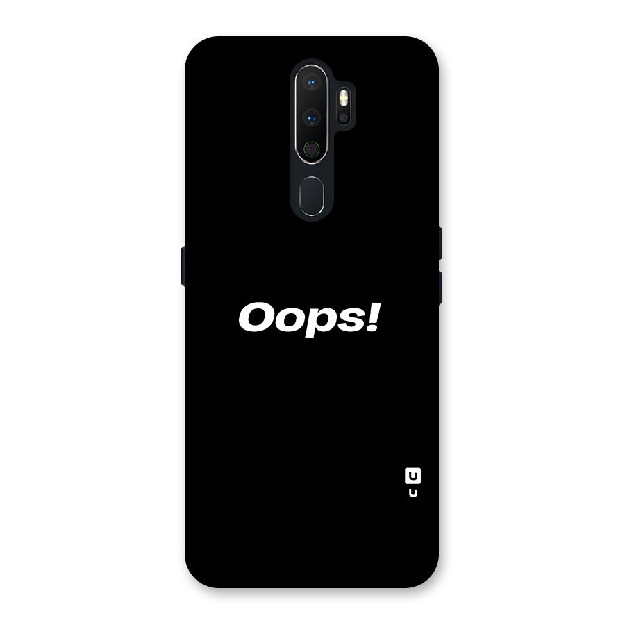 Just Oops Back Case for Oppo A5 (2020)