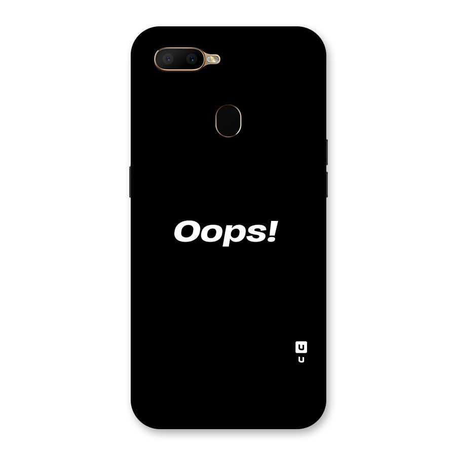 Just Oops Back Case for Oppo A5s