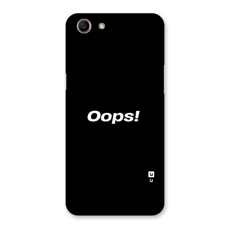 Just Oops Back Case for Oppo A83 (2018)