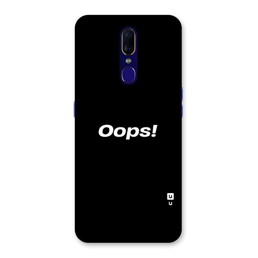 Just Oops Back Case for Oppo A9