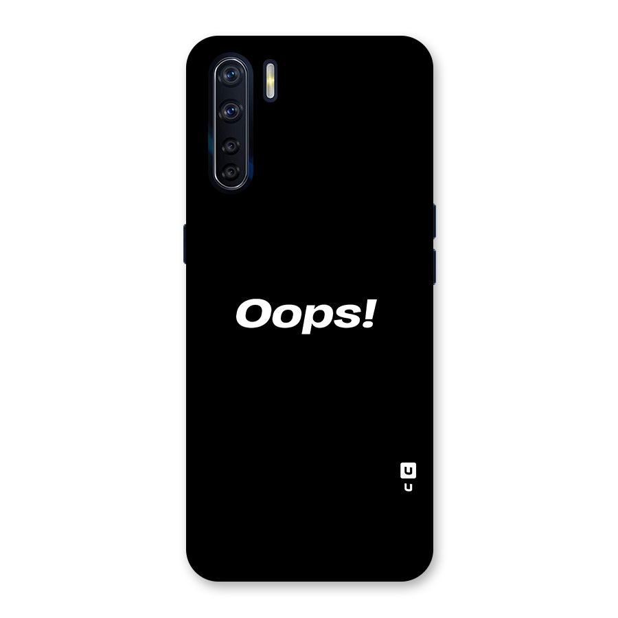 Just Oops Glass Back Case for Oppo F15
