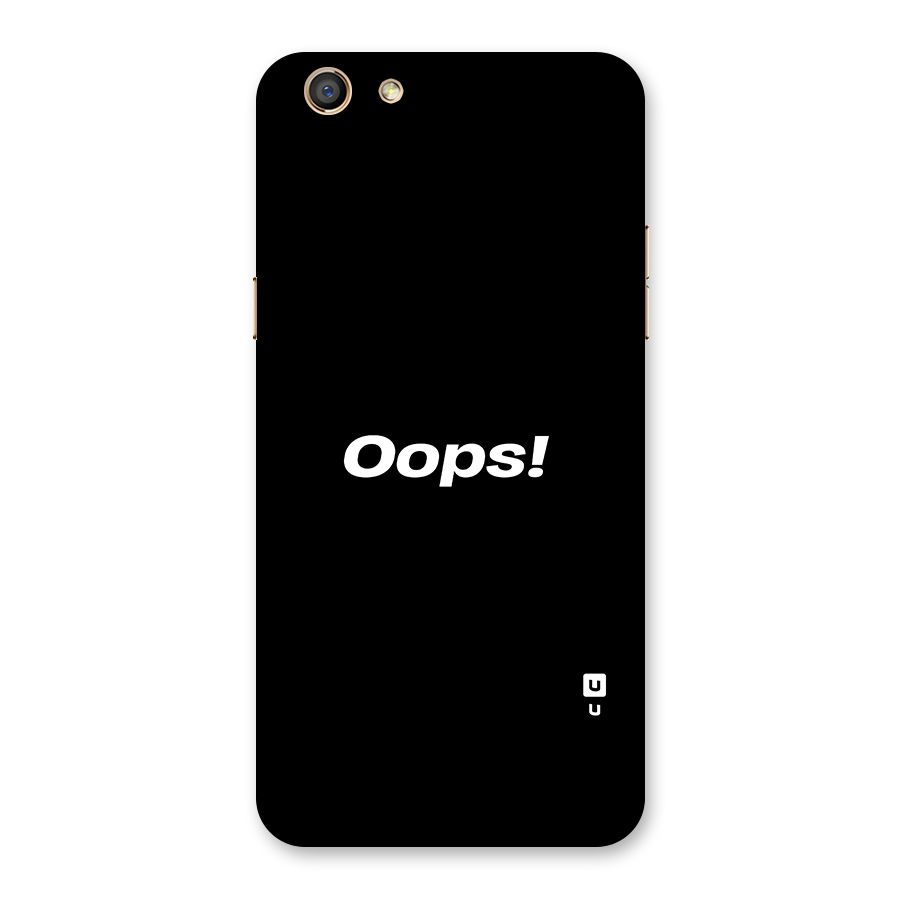 Just Oops Back Case for Oppo F3