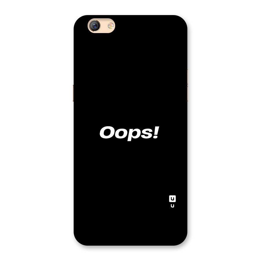 Just Oops Back Case for Oppo F3 Plus