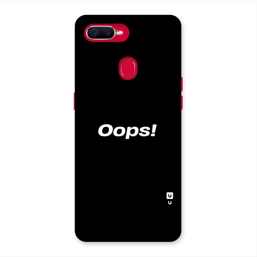 Just Oops Back Case for Oppo F9 Pro