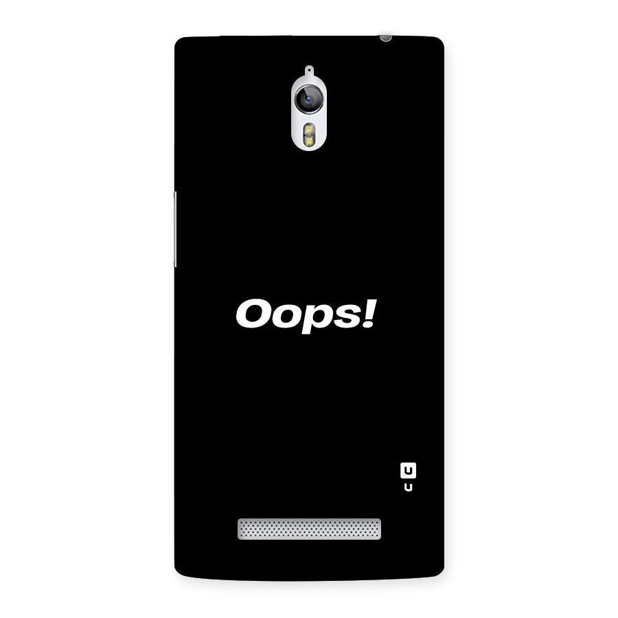 Just Oops Back Case for Oppo Find 7