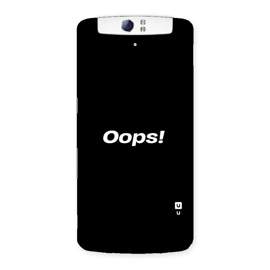 Just Oops Back Case for Oppo N1