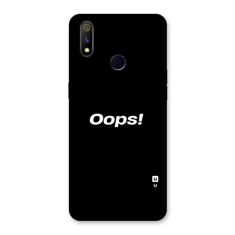 Just Oops Back Case for Realme 3 Pro