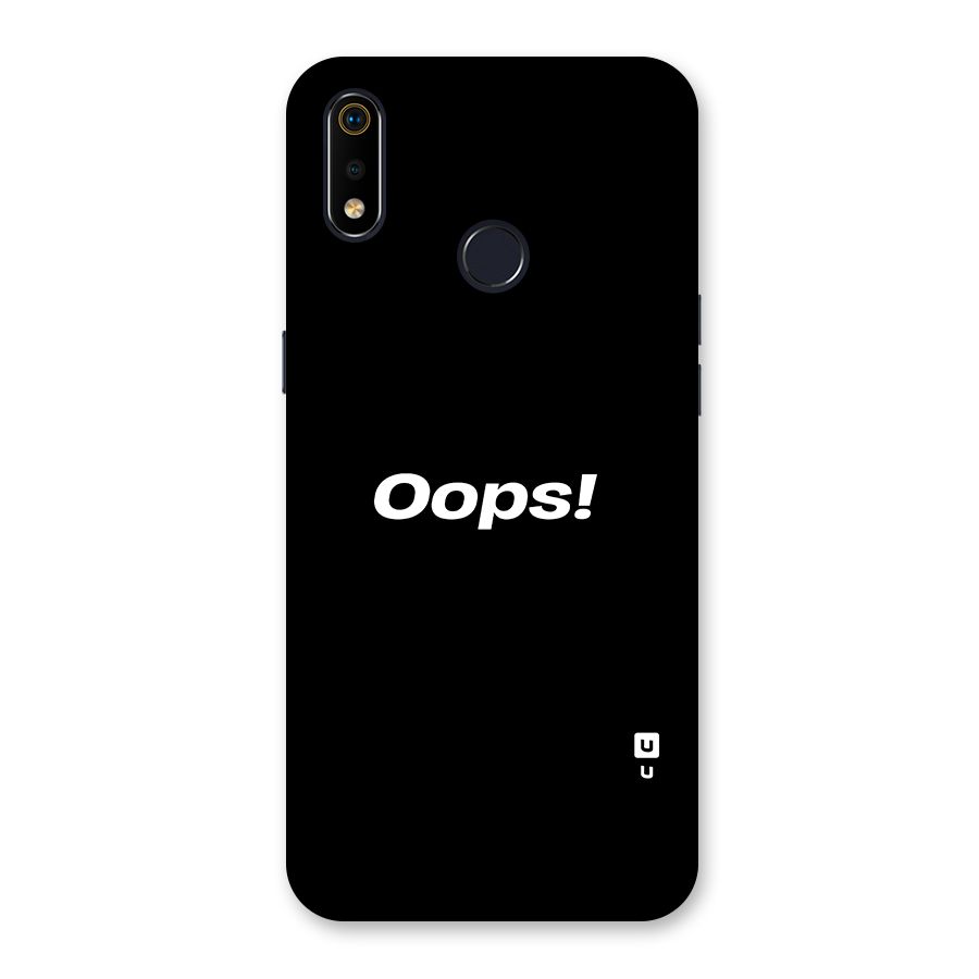 Just Oops Back Case for Realme 3i