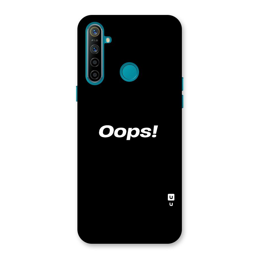 Just Oops Back Case for Realme 5i