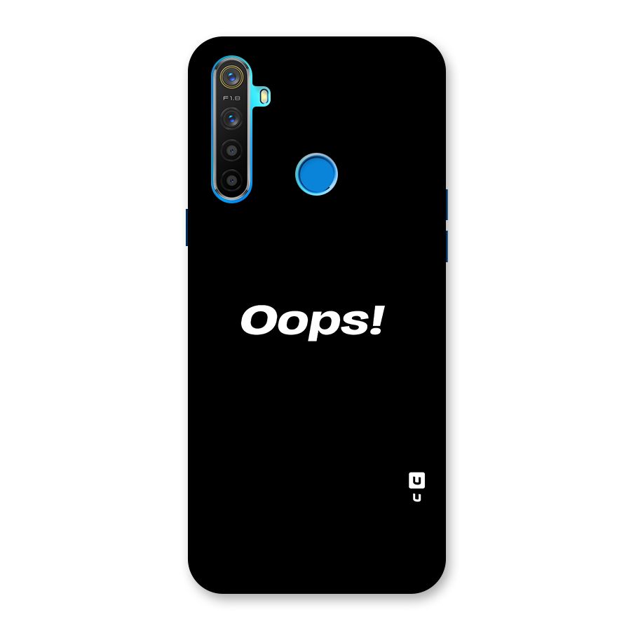 Just Oops Back Case for Realme 5s