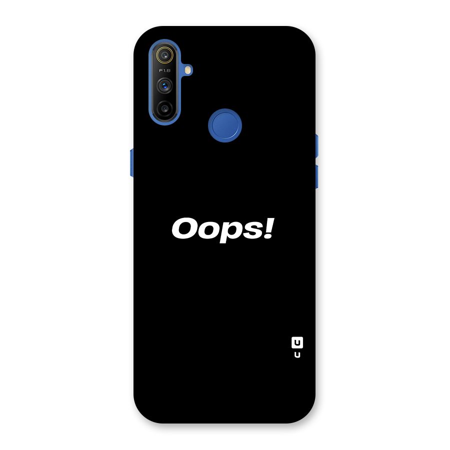 Just Oops Back Case for Realme Narzo 10A