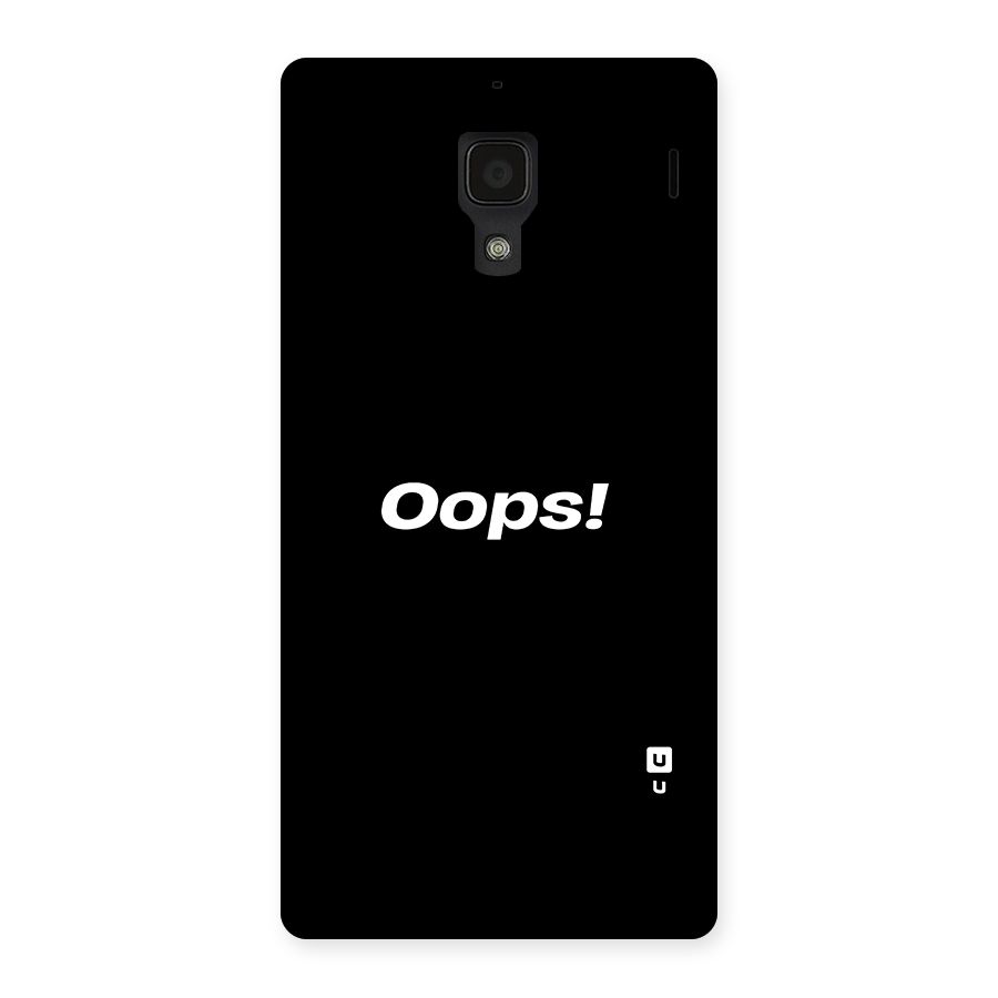 Just Oops Back Case for Redmi 1S