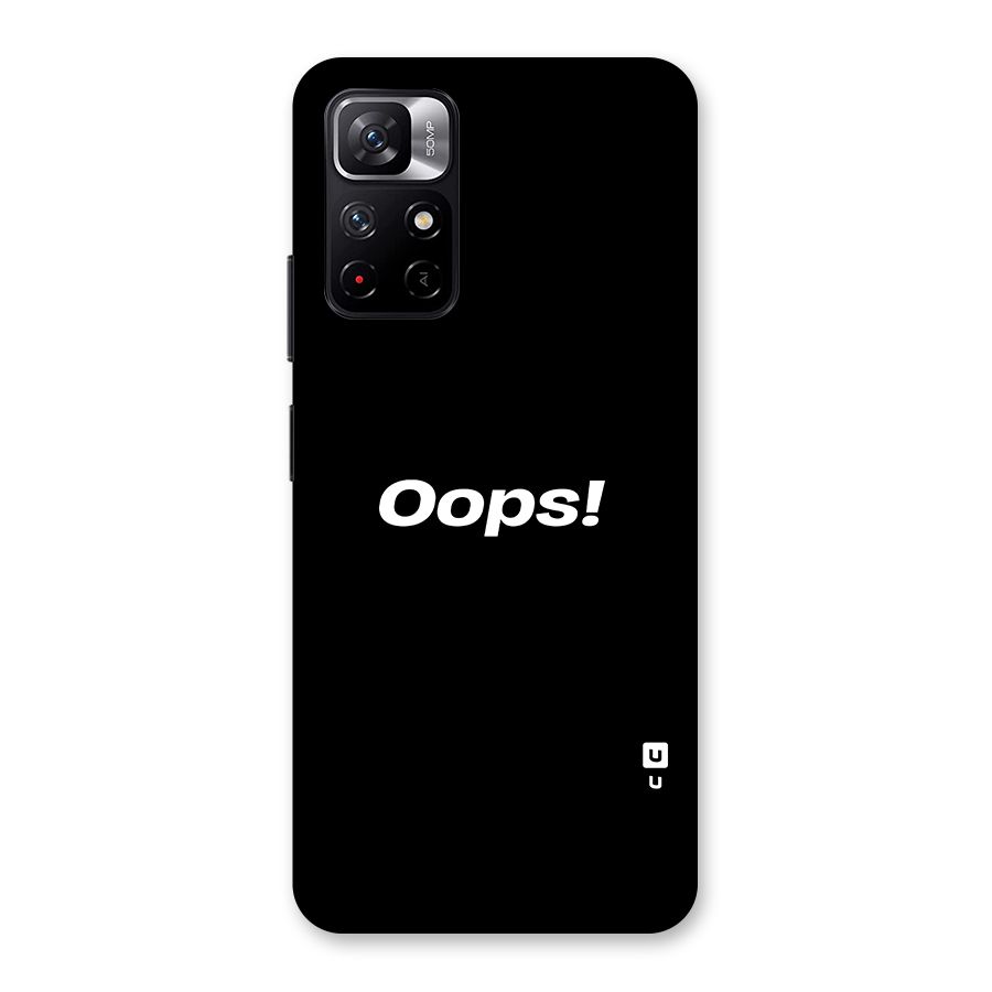 Just Oops Back Case for Redmi Note 11T 5G
