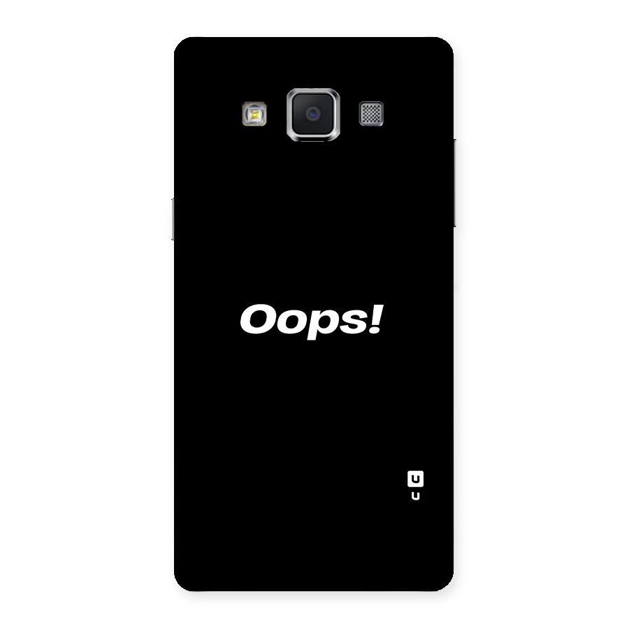 Just Oops Back Case for Samsung Galaxy A5