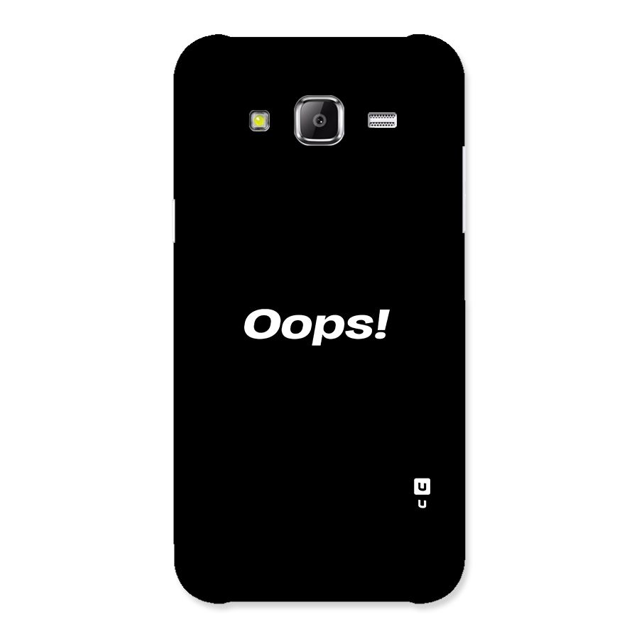 Just Oops Back Case for Samsung Galaxy J2 Prime
