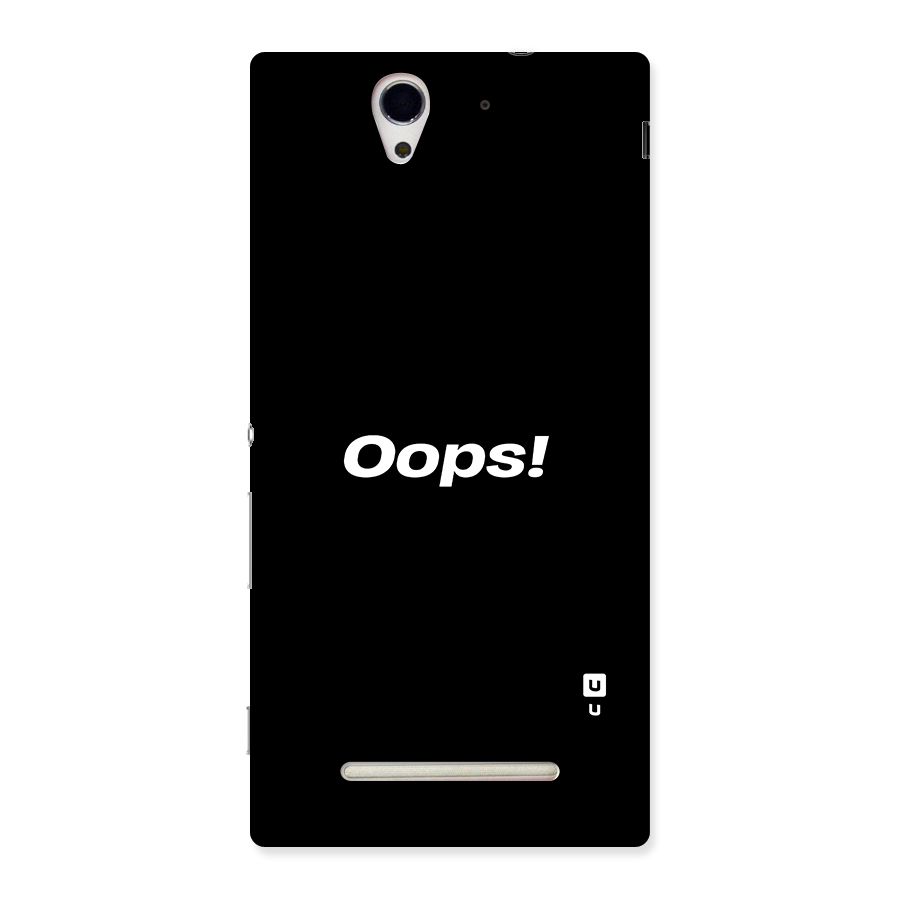 Just Oops Back Case for Sony Xperia C3