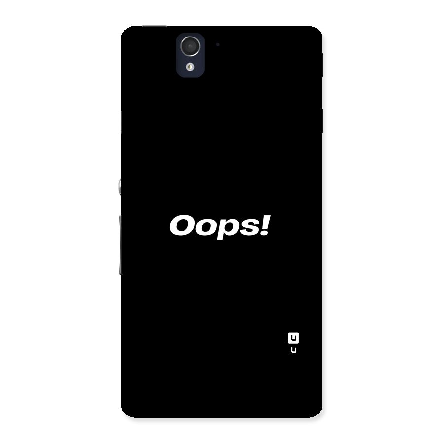 Just Oops Back Case for Sony Xperia Z