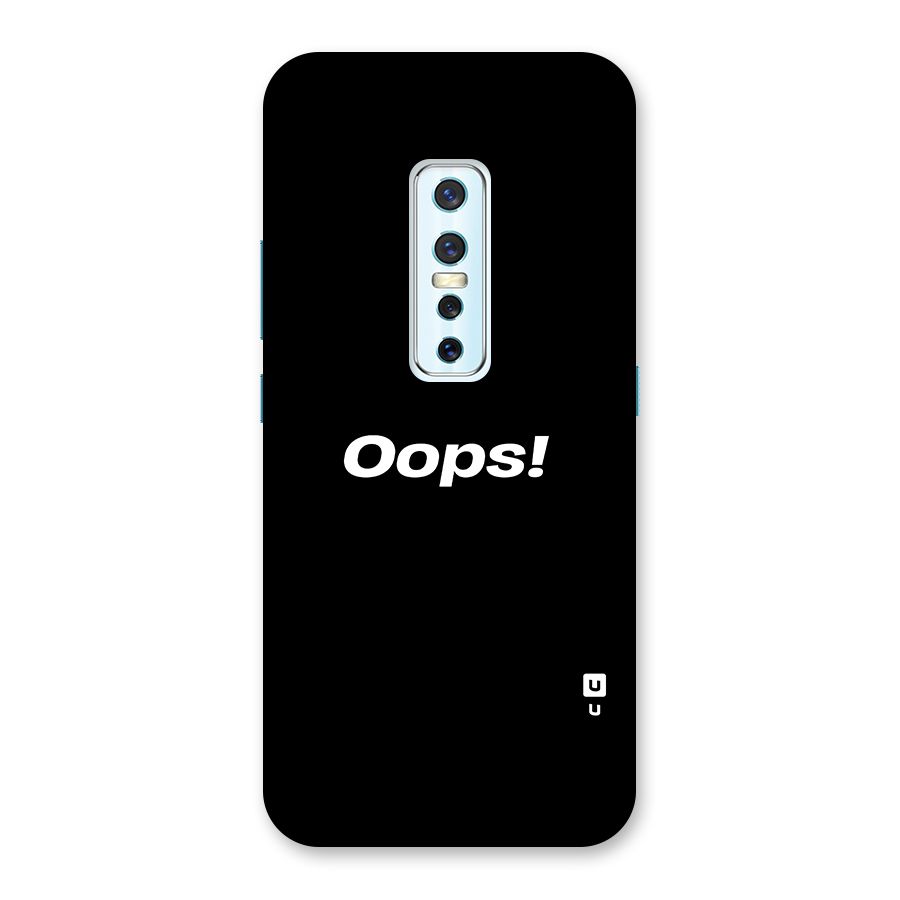 Just Oops Back Case for Vivo V17 Pro