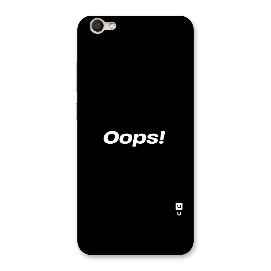 Just Oops Back Case for Vivo V5