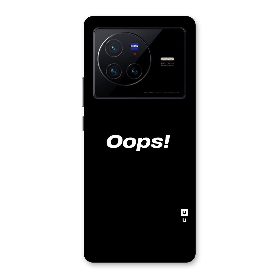 Just Oops Back Case for Vivo X80