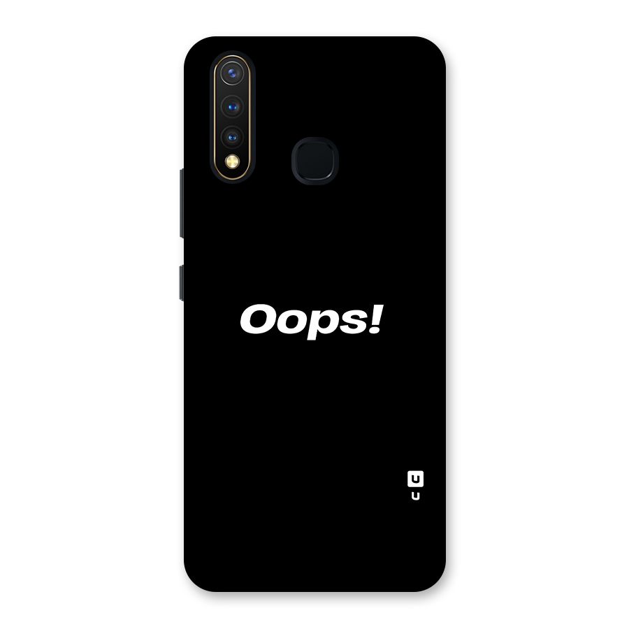 Just Oops Back Case for Vivo Y19