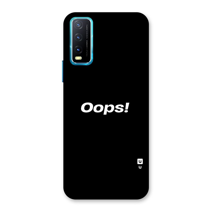 Just Oops Back Case for Vivo Y20A