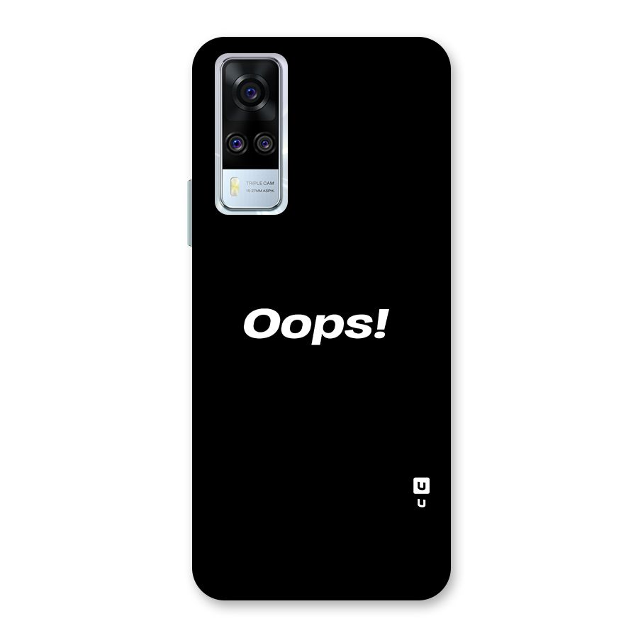 Just Oops Back Case for Vivo Y31